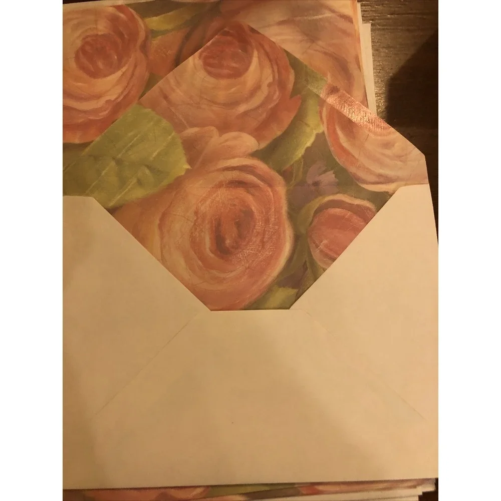 Flora Bella Stationary Box W/16 Writing Paper W/env, 15 Notecards W/envelopes